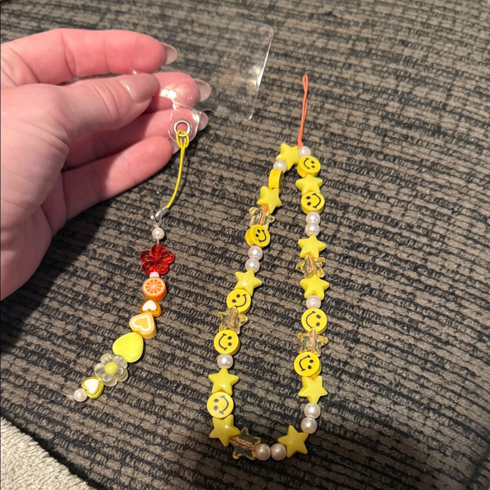Beaded phone Charm Set